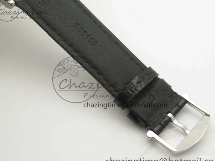 MIROTIME 0812 Portofino Automatic SS MKF 1:1 Best Edition White Dial On Black Leather Strap MIYOTA 9015 V Original 7204